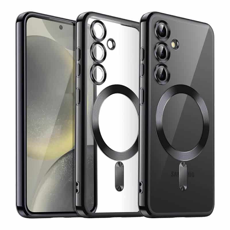 For Samsung Galaxy S25 S24 S23 S22 S21 Ultra Edge MagSafe Magnetic Case with HaloLock Shockproof Military Grade Protection Clear Cover