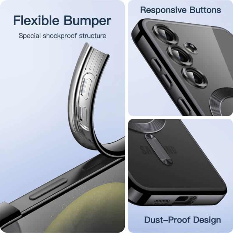 For Samsung Galaxy S25 S24 S23 S22 S21 Ultra Edge MagSafe Magnetic Case with HaloLock Shockproof Military Grade Protection Clear Cover