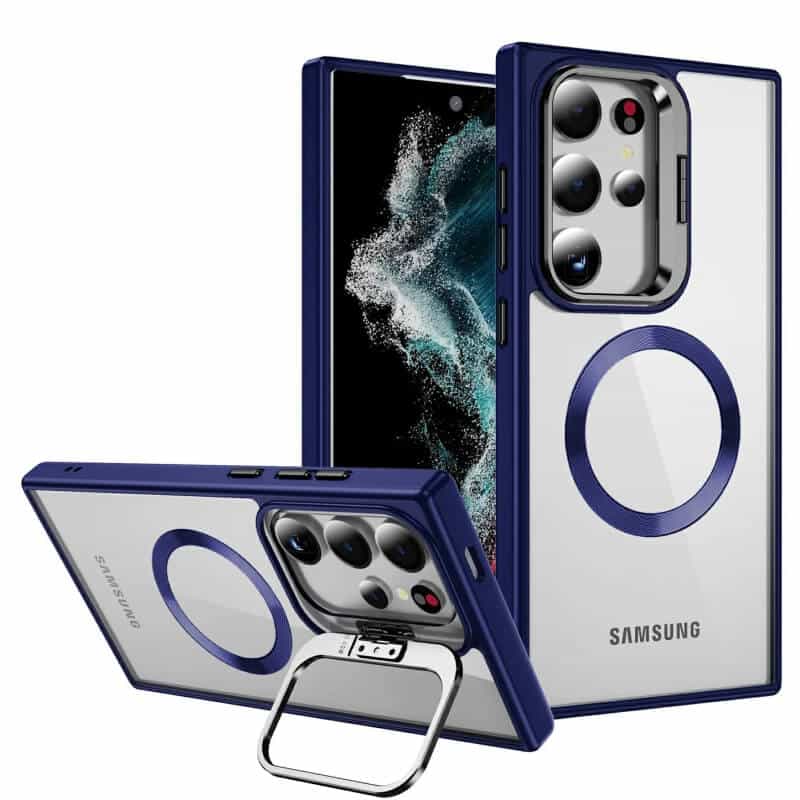 For Samsung Galaxy S25, S25+S25 Plus , S25 Ultra Camera Stand Magsafe case Shockproof Case Heavy Duty Protective Back Cover