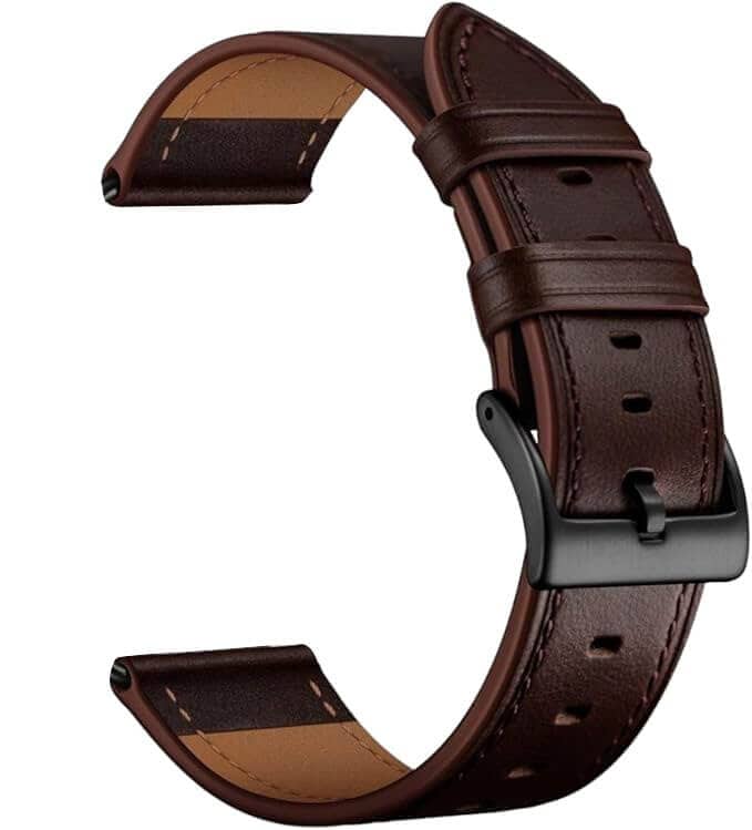 For Samsung Galaxy Watch 7 FE 6 5 4 3 Pro Active 2 Gear S2 Genuine Leather Strap Wristband