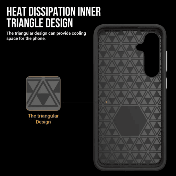 For Samsung Galaxy SupRShield Triangle Shockproof Case Heavy Duty Rugged Bumper Anti Knock Phone Back Cover