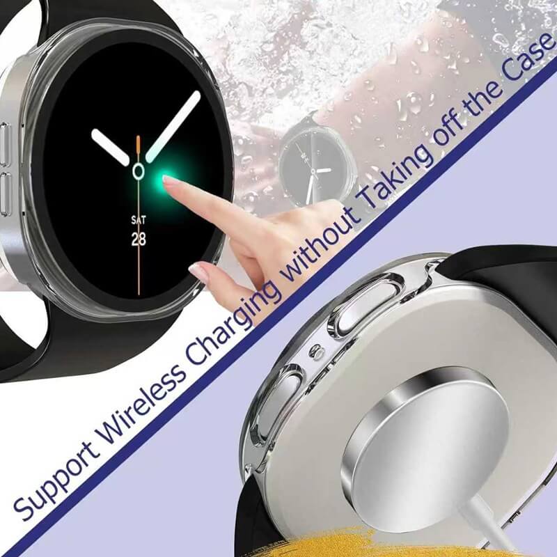 For Samsung Galaxy Watch 8 40 44mm Soft Gel Case Full Cover Protector