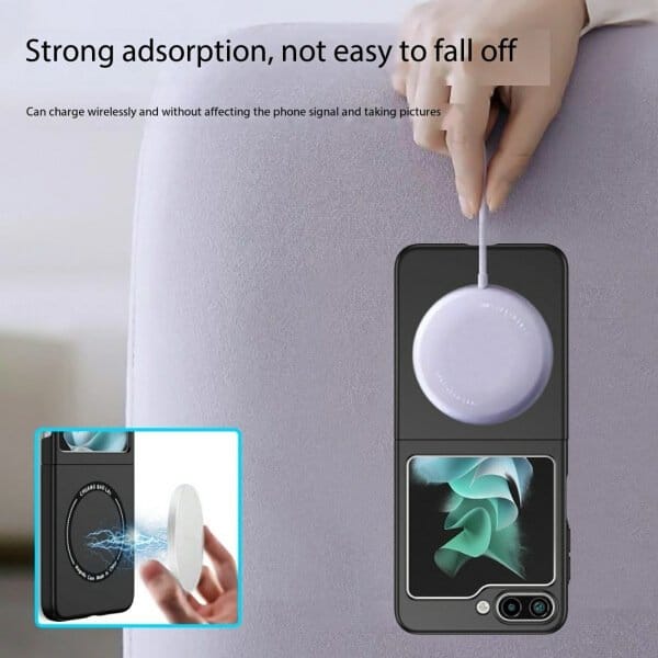 For Samsung Galaxy Z Flip 5 Magsafe Magnetic Wireless Charging Shockproof Case Cover