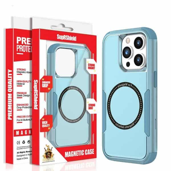 For iPhone 17/17Air/17Pro/15/15 Pro/15 Pro Max /15/17 Plus MagSafe Compatible 3in1 Case Hybrid Armor Heavy Duty Shockproof Cover