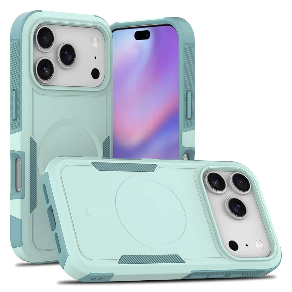 For iPhone 17/17Air/17Pro/15/15 Pro/15 Pro Max /15/17 Plus MagSafe Compatible 3in1 Case Hybrid Armor Heavy Duty Shockproof Cover