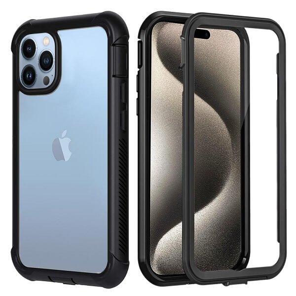 For iPhone 1515 Pro15 Pro Max 15 Plus Military Grade Full Body Shockproof Clear Heavy Duty Case Bumper Drop Protection Tough Cover
