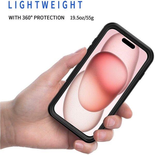 For iPhone 1515 Pro15 Pro Max 15 Plus Military Grade Full Body Shockproof Clear Heavy Duty Case Bumper Drop Protection Tough Cover