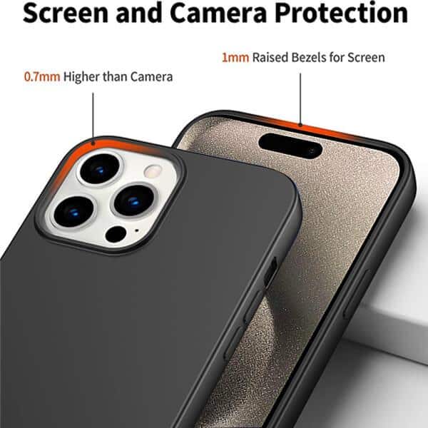 For Apple  iPhone Silicone Silky Soft Touch Full Protective Anti Scratch Cover with Microfiber Lining Back Case