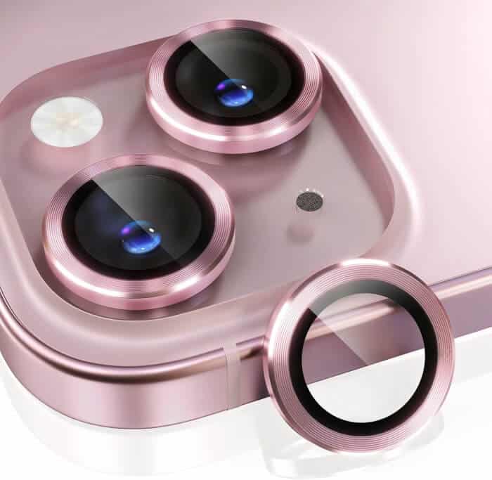 For iPhone Metal Ring Camera Lens Protector for Apple iPhone Models