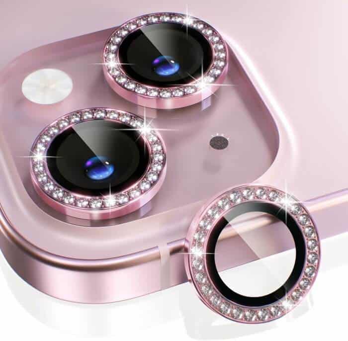 For iPhone Metal Ring Camera Lens Protector for Apple iPhone Models