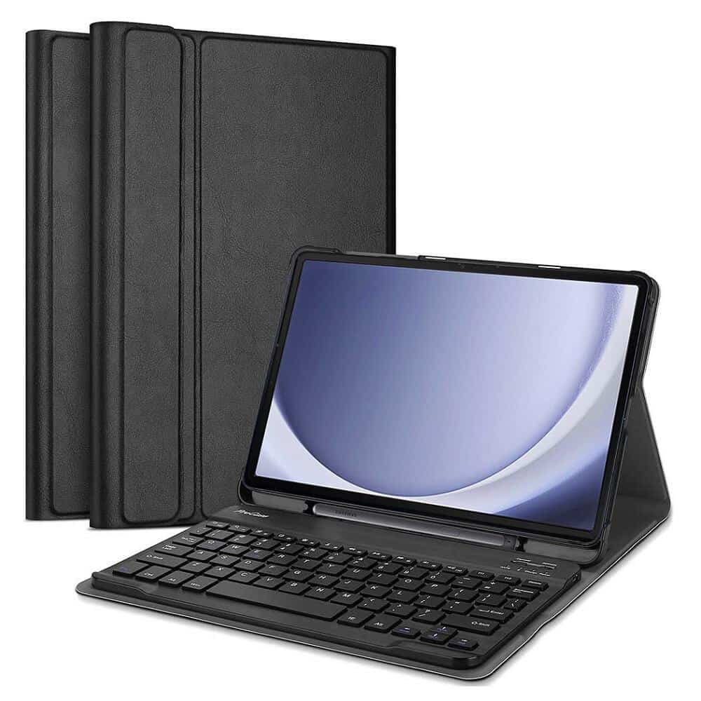 Wireless Bluetooth Keyboard Case, Folio Leather Smart Cover For Samsung Galaxy Tab A Series All Models