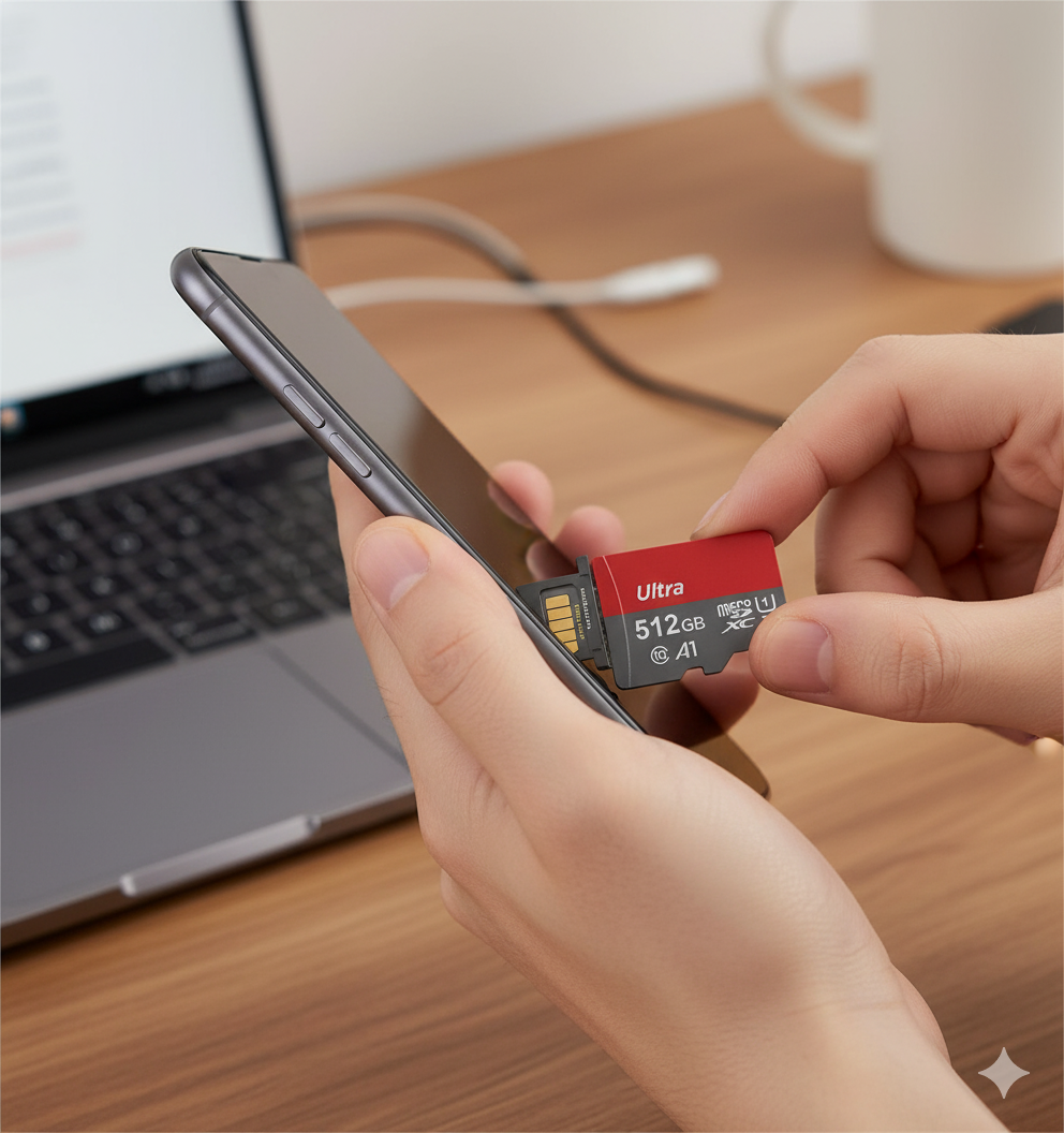 Ultra TF Memory Card 128GB 256GB 512GB Class 10 A1 High Speed Micro SDXC with Adapter, Reliable Storage for Phone, Camera, Tablet, Dashcam