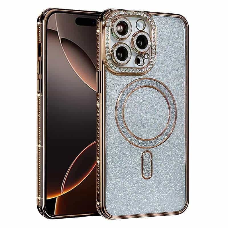 For Apple iPhone 16/16 Pro/iPhone 16 Pro Max/iPhone 16 Plus Glitter Bling Diamond MagSafe Magnetic Case Cover