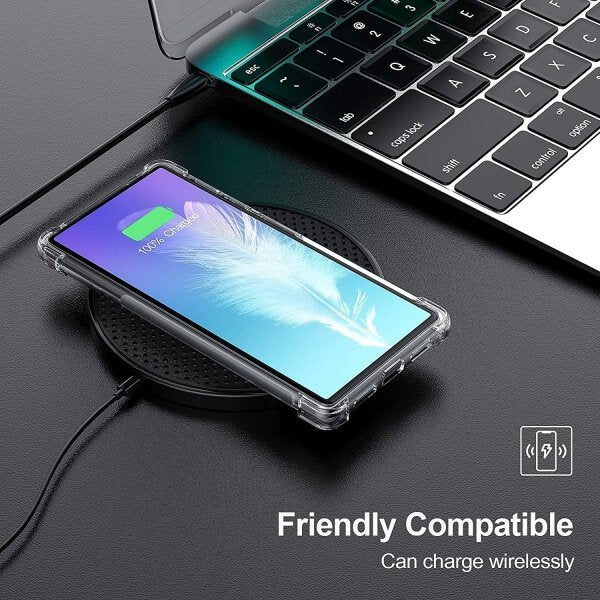 For Google Pixel Clear Case Shockproof Tough Gel Clear Transparent Air Cushion Cover (Transparent)