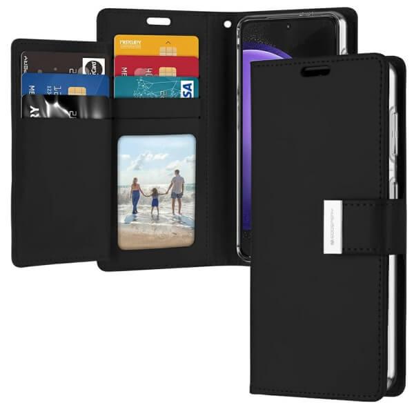 Goospery For Samsung Galaxy S23 FE Rich Diary Wallet Leather Flip Case Cover