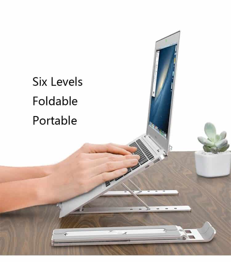 Aluminium Foldable Portable Stand For Laptops /Macbook /Lenovo /HP /Dell /Acer /Kogan /Universal