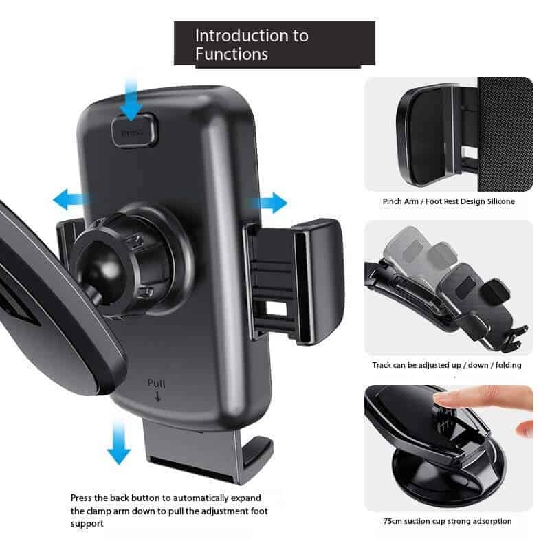 Universal 360 Degree Rotating Car Phone Holder Mount Dashboard Windscreen Car Cradle Stand