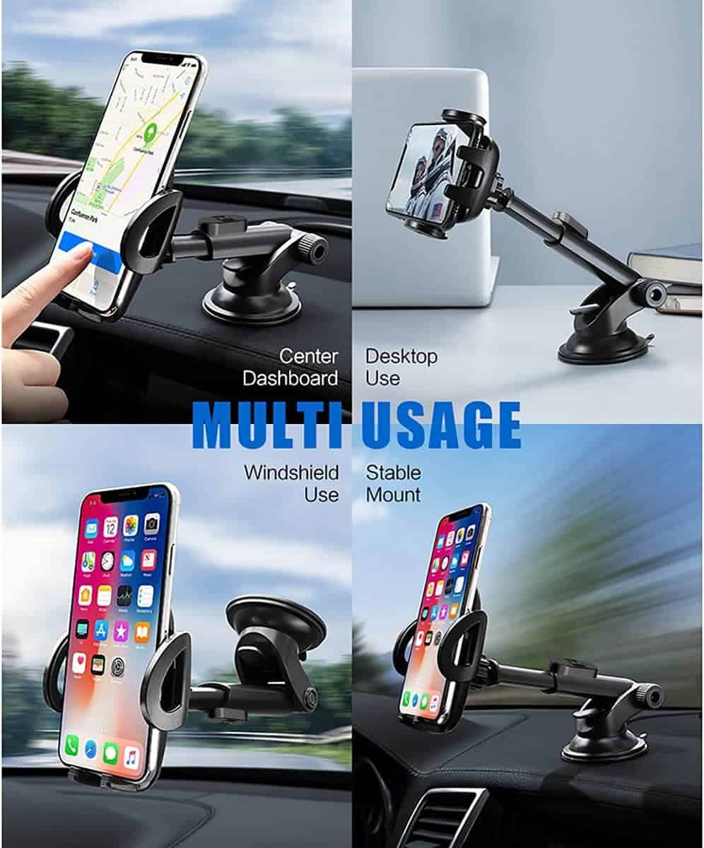 Car Mobile Phone Holder For Dashboard /Windshield Front Screen Universal Phone Mount Cradle For iPhone Samsung Google Nokia Oppo