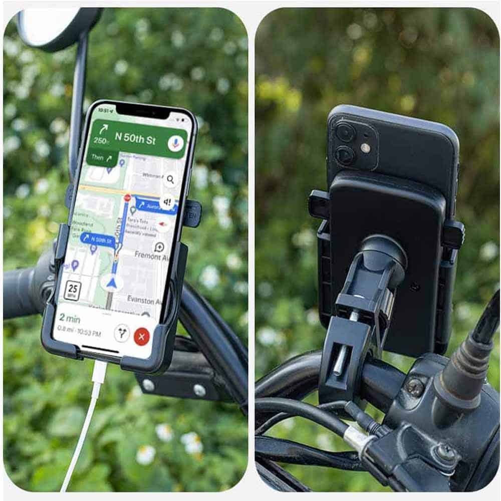 360° Rotatable Adjustable Bicycle Mobile Phone Mount Holder - Anti-Shake For iPhone Samsung Nokia Google Motorola
