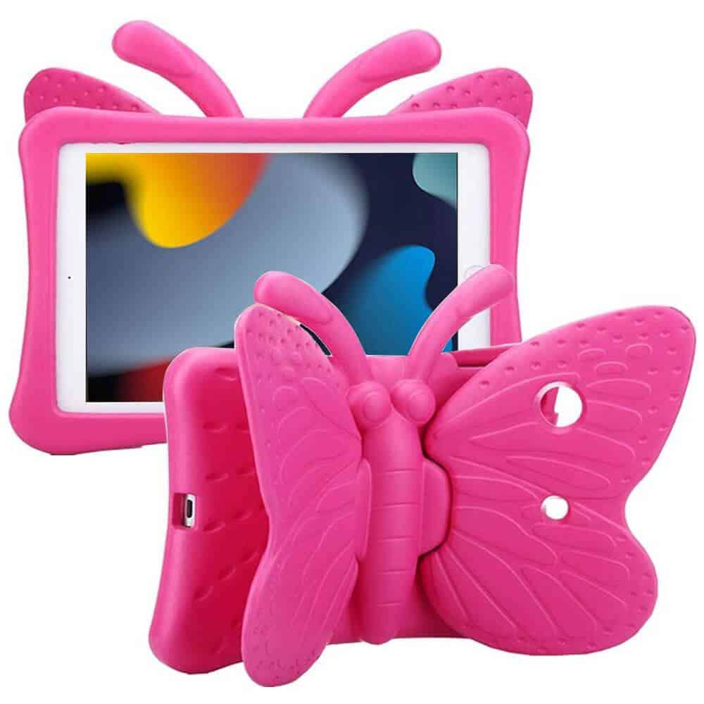 For Apple iPad Eva Butterfly Kids Friendly Stand Protective Shockproof Light Weight Heavy Duty Case Cover