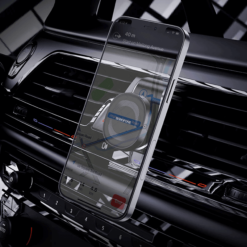 Borofone 360 Degree Rotating Metal Magnetic Air Vent Car Mobile Phone Mount Holder For GPS iPhone Samsung Nokia Oppo Google Moto