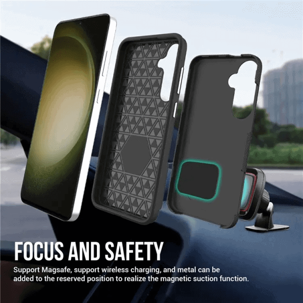 For Samsung Galaxy SupRShield Triangle Shockproof Case Heavy Duty Rugged Bumper Anti Knock Phone Back Cover