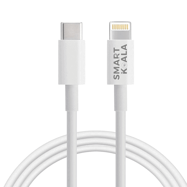 Smart Koala 25W Fast Charging Charger, SAA Certified USB C Wall Plug Adapter with 1M Lightning Cable Cord for Apple iPhone iPod iPad