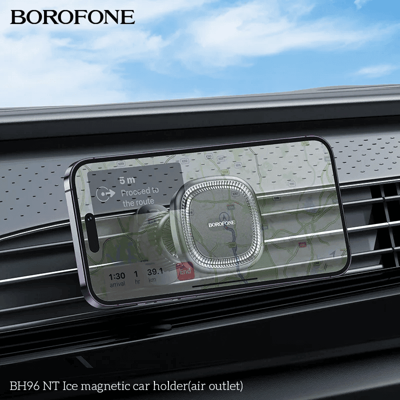 BOROFONE BH96 NT 360 Degree Rotating Air Outlet Magnetic Air Vent Car Mobile Phone Holder for 4.5-7 inch iPhone Samsung Google Nokia Oppo Motorola
