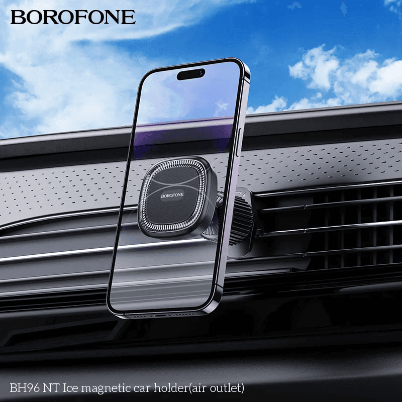 BOROFONE BH96 NT 360 Degree Rotating Air Outlet Magnetic Air Vent Car Mobile Phone Holder for 4.5-7 inch iPhone Samsung Google Nokia Oppo Motorola