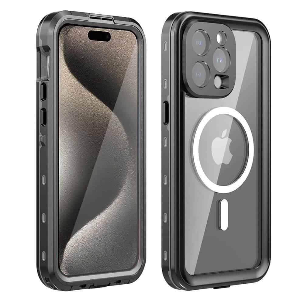 For Apple iPhone 15/15 Pro/15 Plus/15 Pro Max Redpepper MagSafe Waterproof Case Built-in Screen & Camera Lens Protector Heavy Duty Tough Armor Cover