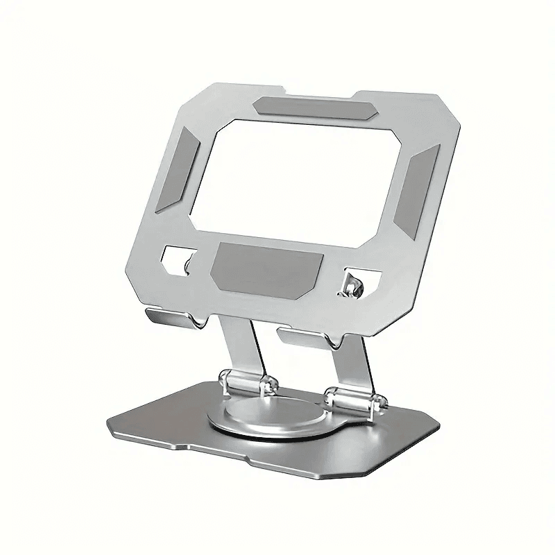 Adjustable Aluminum Alloy Metal Desk Mobile Phone Holder Stand For 4-16 inches iPhone iPad Tablet Tab Desktop (Grey)