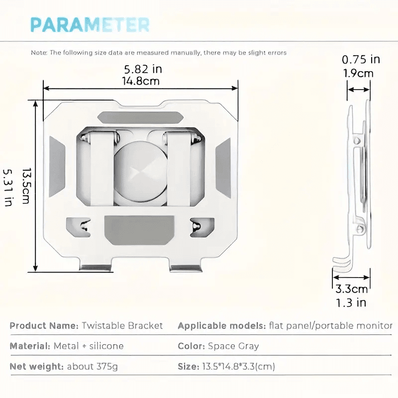 Adjustable Aluminum Alloy Metal Desk Mobile Phone Holder Stand For 4-16 inches iPhone iPad Tablet Tab Desktop (Grey)