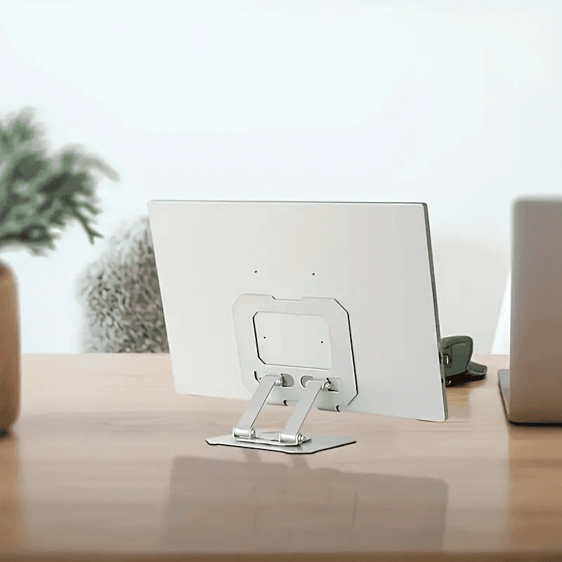 Adjustable Aluminum Alloy Metal Desk Mobile Phone Holder Stand For 4-16 inches iPhone iPad Tablet Tab Desktop (Grey)