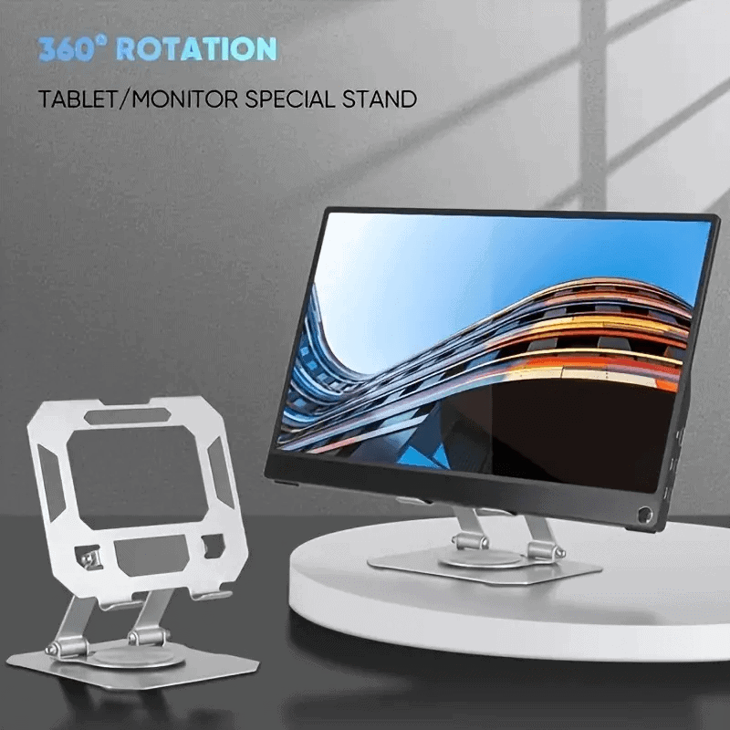 Adjustable Aluminum Alloy Metal Desk Mobile Phone Holder Stand For 4-16 inches iPhone iPad Tablet Tab Desktop (Grey)