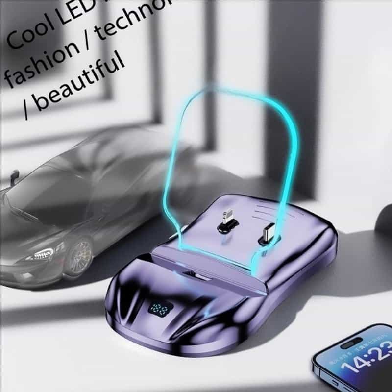 100w Fast Charging USB Type C / Lightning Magnetic Head Desktop Mobile Phone Charger Charging Station