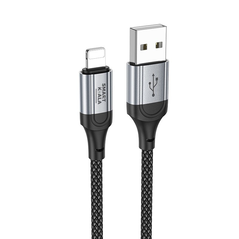 Smart Koala 2M USB A to Lightning 2.4A Fast Charging Charger Data Sync Cable Cord