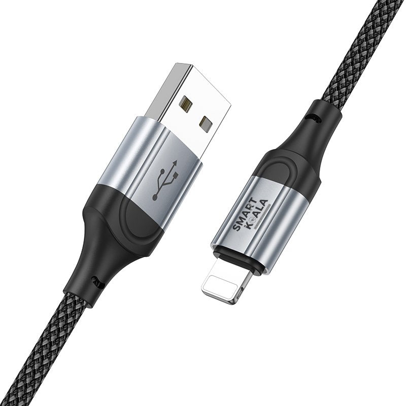 Smart Koala 2M USB A to Lightning 2.4A Fast Charging Charger Data Sync Cable Cord