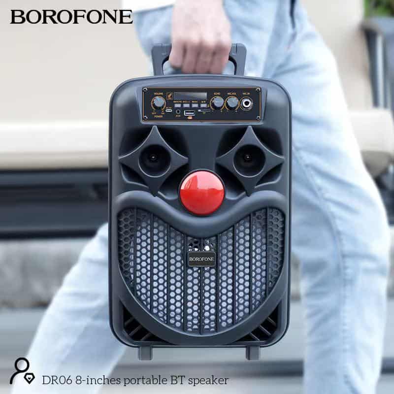 Borofone DR06 8 inch Portable Sports Wireless Bluetooth Speaker ( Black)