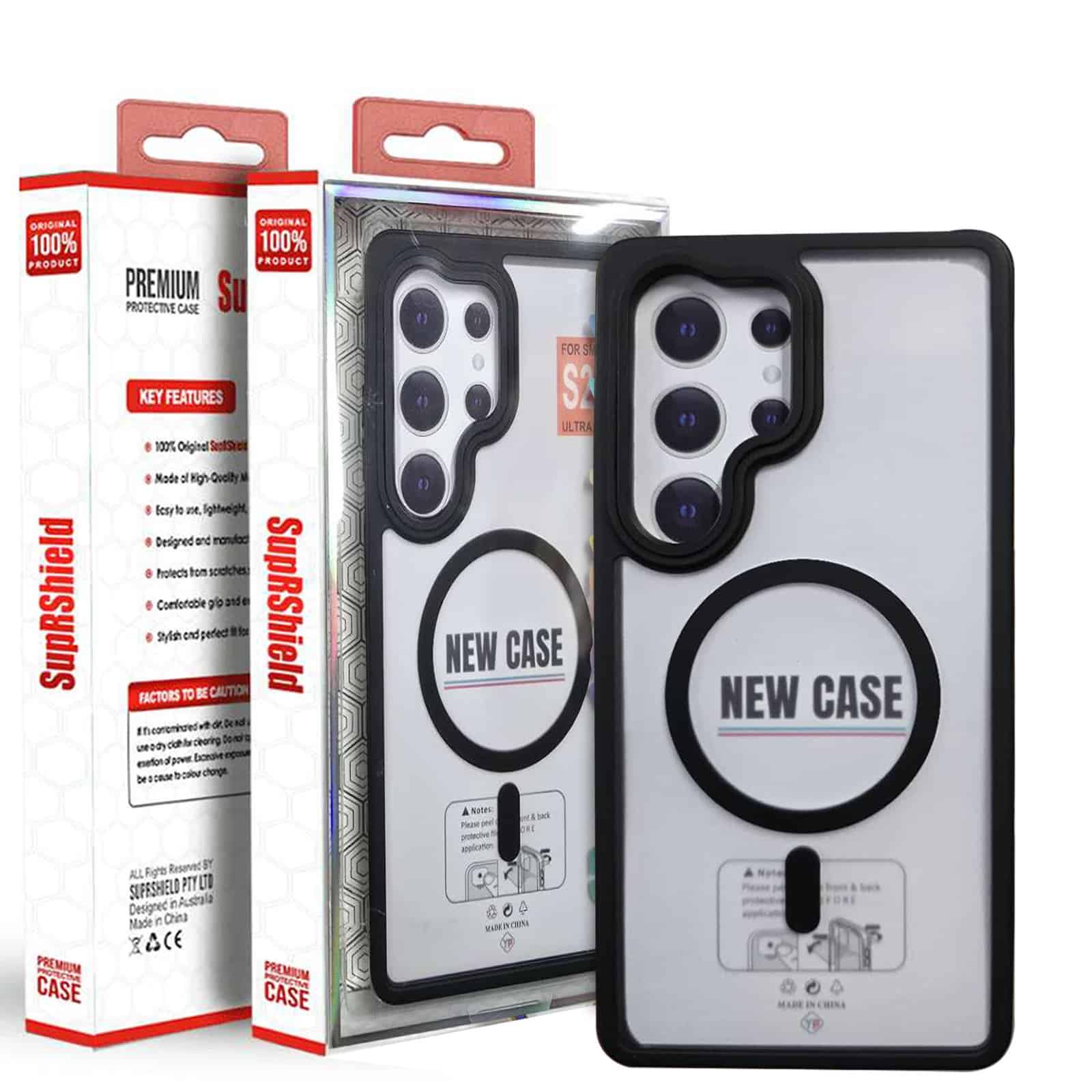 For Samsung Galaxy Matte Acrylic Hard Clear MagSafe Magnetic Shockproof Case Cover