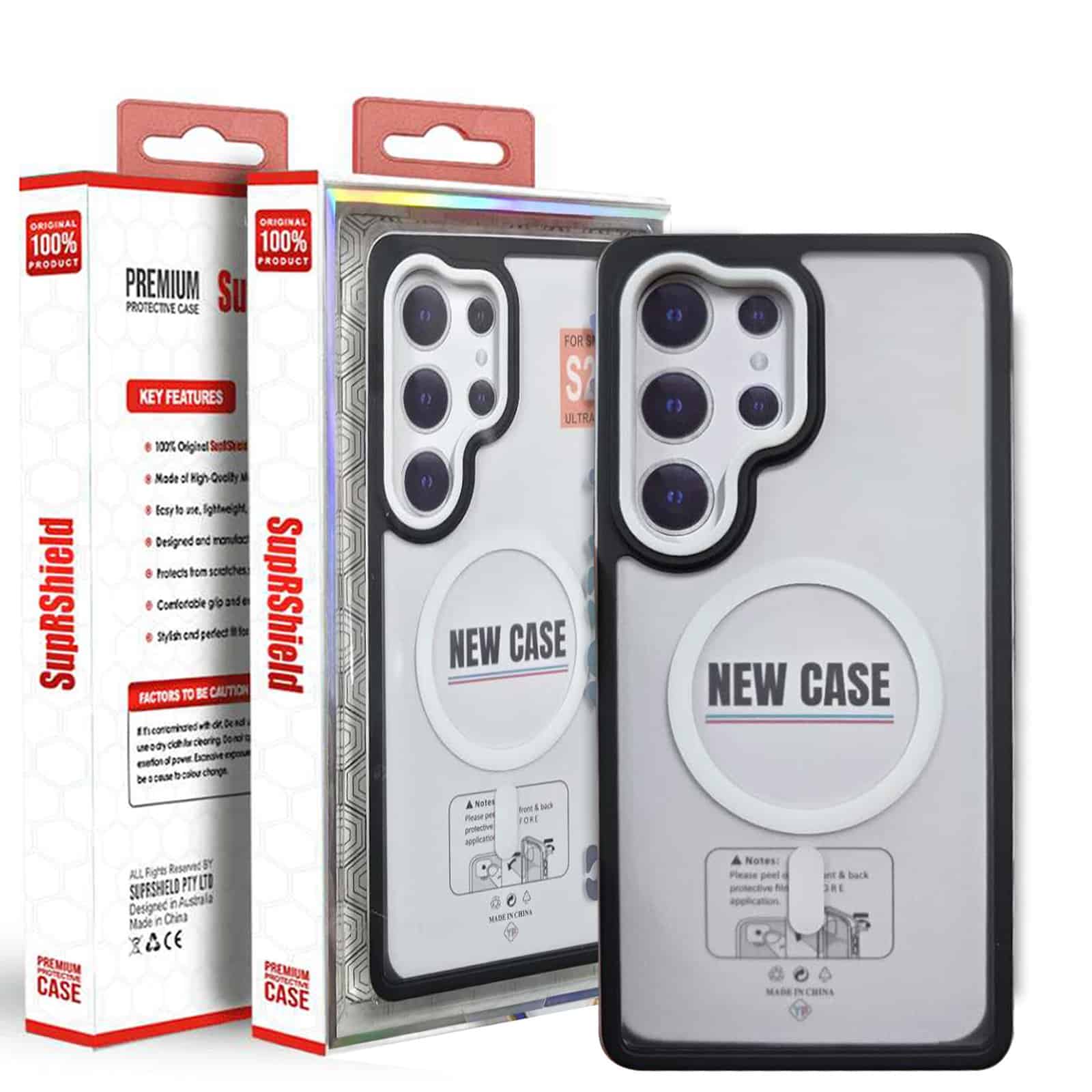 For Samsung Galaxy Matte Acrylic Hard Clear MagSafe Magnetic Shockproof Case Cover