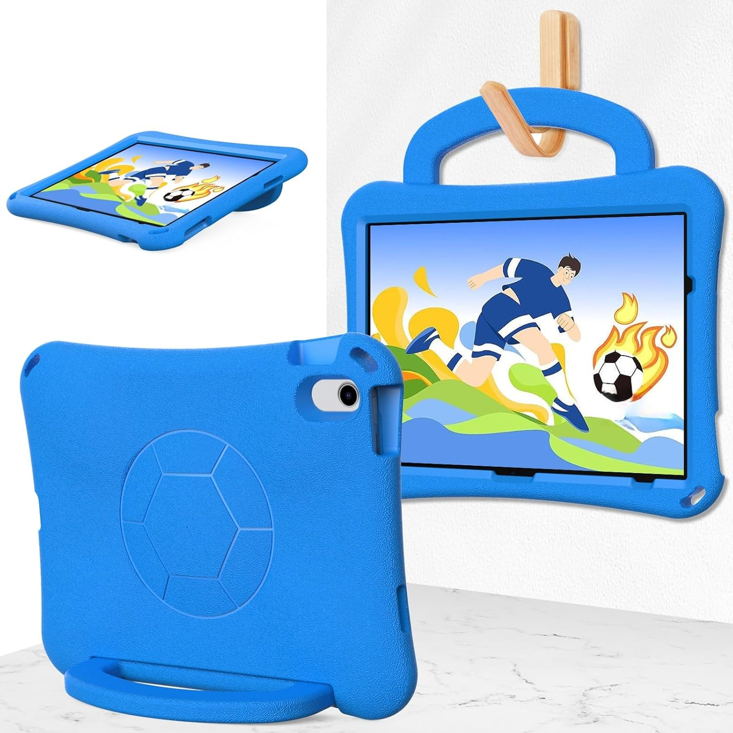 For Apple iPad Series EVA Football Soft Tablet Case, Kids Protective Shockproof Case Cover For Childrens