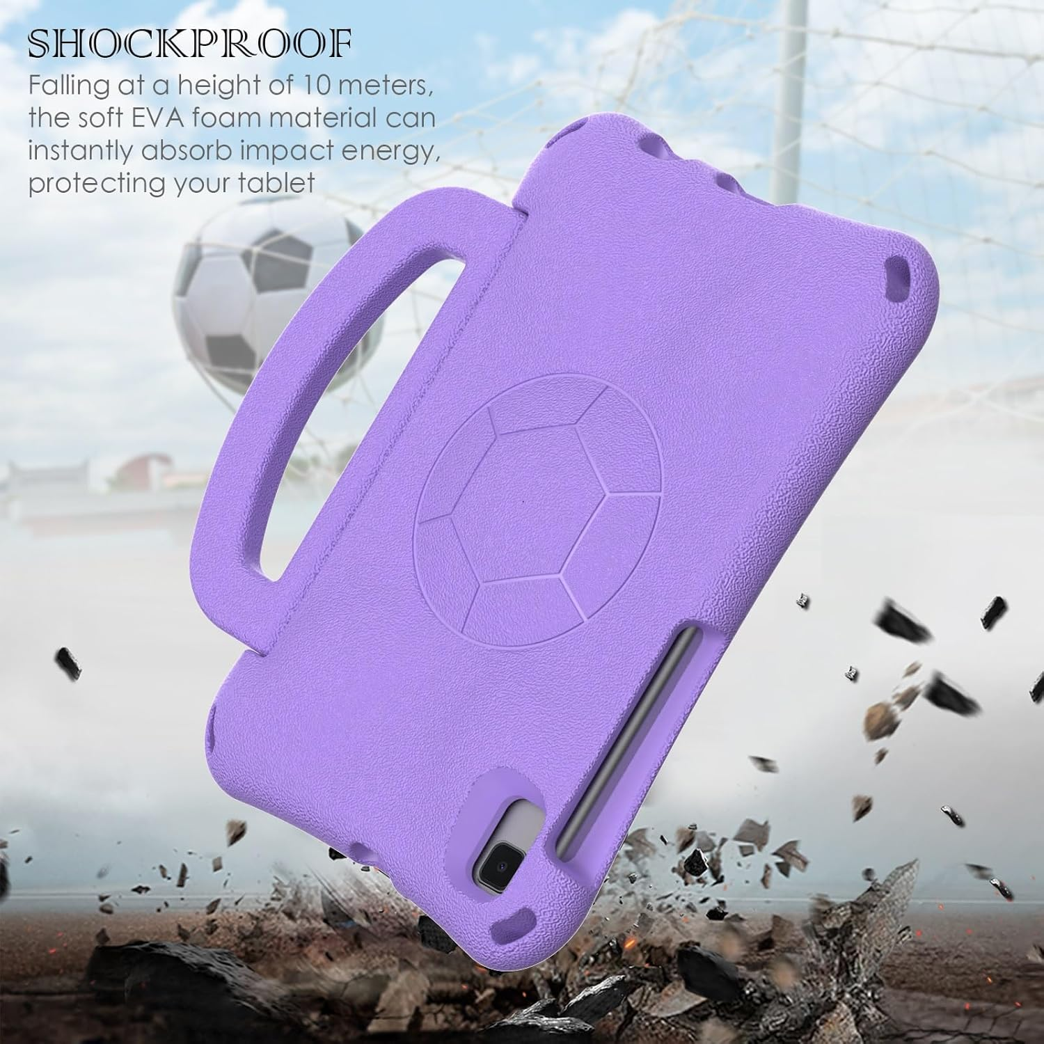 For Apple iPad Series EVA Football Soft Tablet Case, Kids Protective Shockproof Case Cover For Childrens
