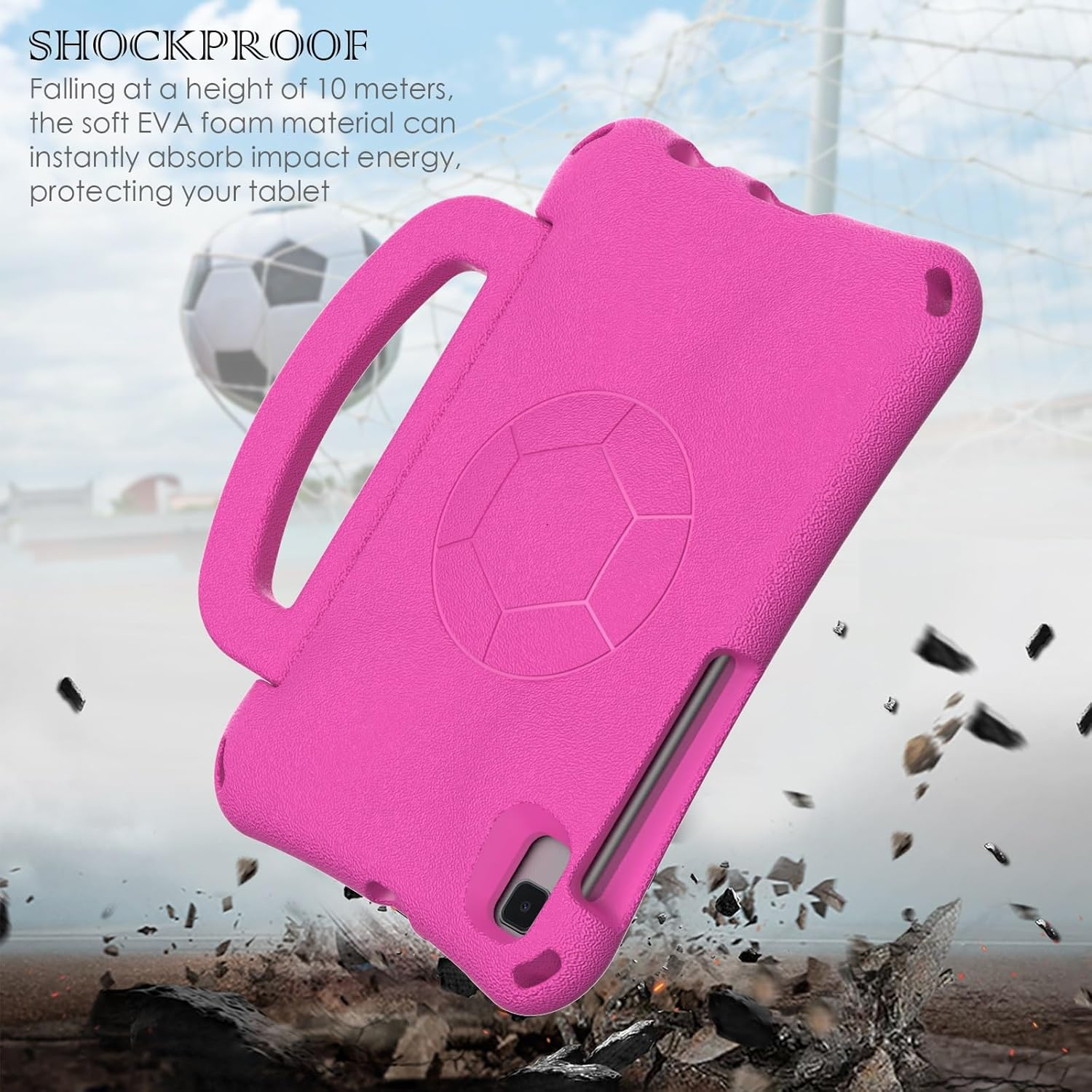 For Apple iPad Series EVA Football Soft Tablet Case, Kids Protective Shockproof Case Cover For Childrens