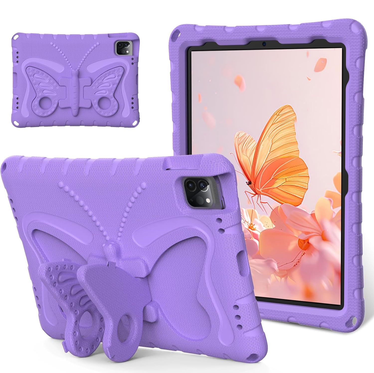 For Apple iPad Series EVA NEW DESIGN Butterfly Soft Tablet Case, Kids Protective Shockproof Case Cover For Childrens