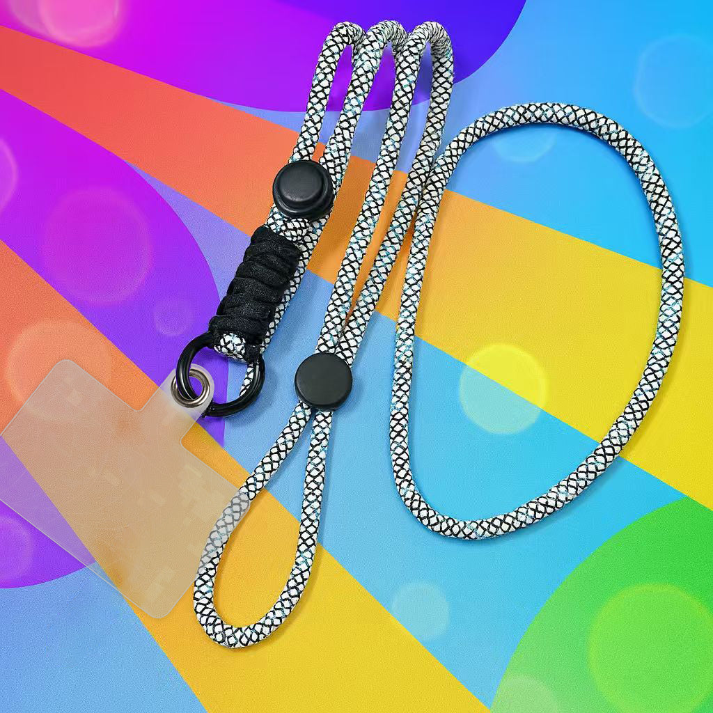 2 Pack Adjustable Phone Woven Rope Design Lanyard with Detachable Strap & Holder – Universal Neck