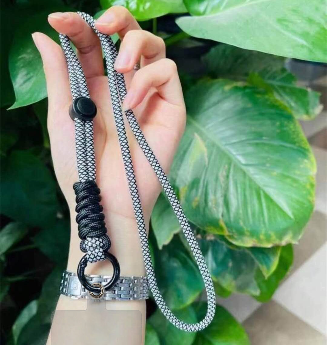 2 Pack Adjustable Phone Woven Rope Design Lanyard with Detachable Strap & Holder – Universal Neck