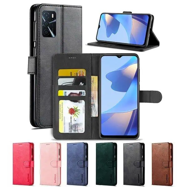 For Oppo SupRShield Wallet Case Flip Leather Card Slots Magnetic Stand Covera