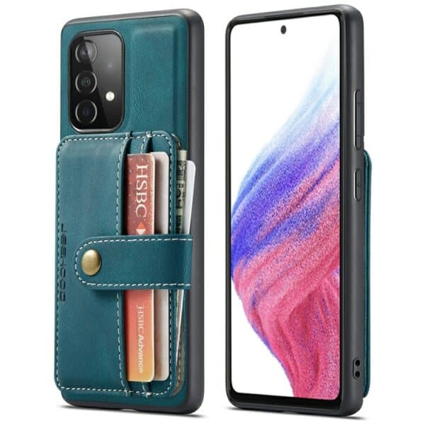 JEEHOOD For Samsung Galaxy A Series Wallet Leather Case with Detachable Ultra Slim RFID Blocking Back Card Holder