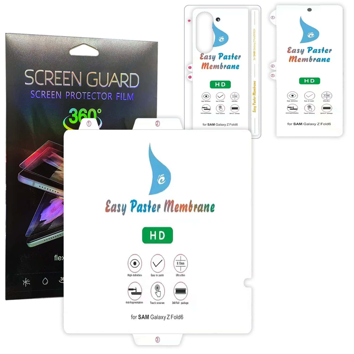 For Samsung Galaxy Z Fold 6 5 4 Z Flip 6 5 4 Fexible Membrane Scratch ResistanceTPU HD Clear Screen Protector Flim