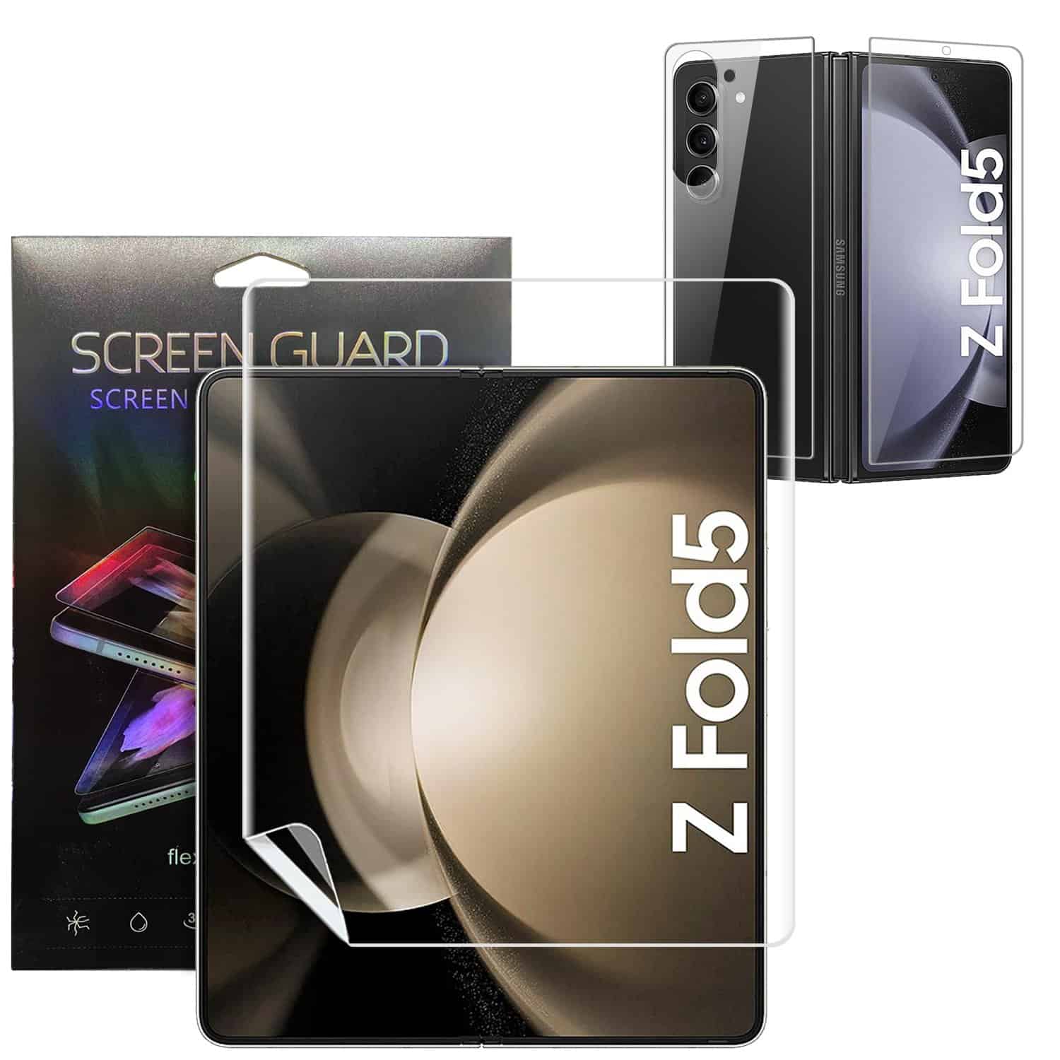 For Samsung Galaxy Z Fold 6 5 4 Z Flip 6 5 4 Fexible Membrane Scratch ResistanceTPU HD Clear Screen Protector Flim